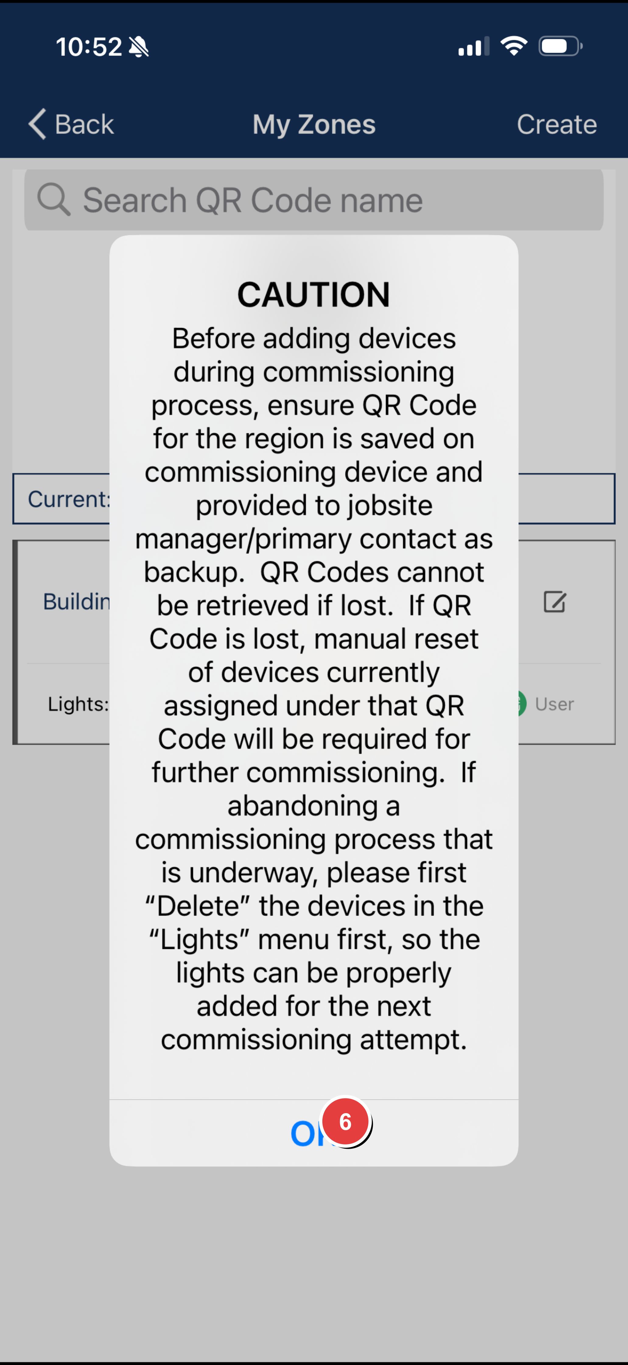 Step 6: Acknowledge Caution Warning